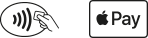 Usa Apple Pay donde veas uno de estos distintivos
